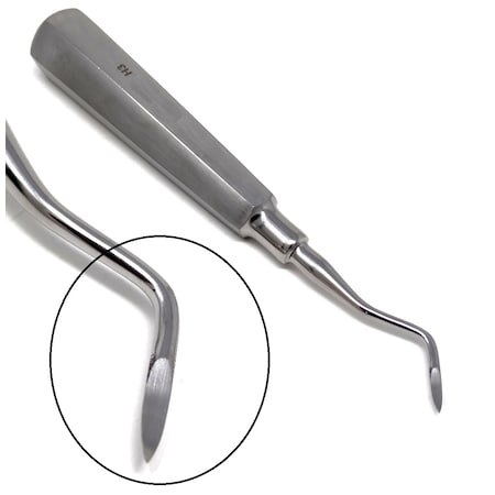 A2Z Scilab Heidbrink Dental Root Pick Elevator H2 Single End Left A2Z-ZR799